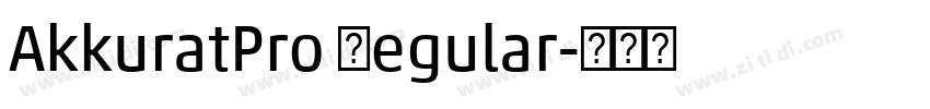 AkkuratPro Regular字体转换